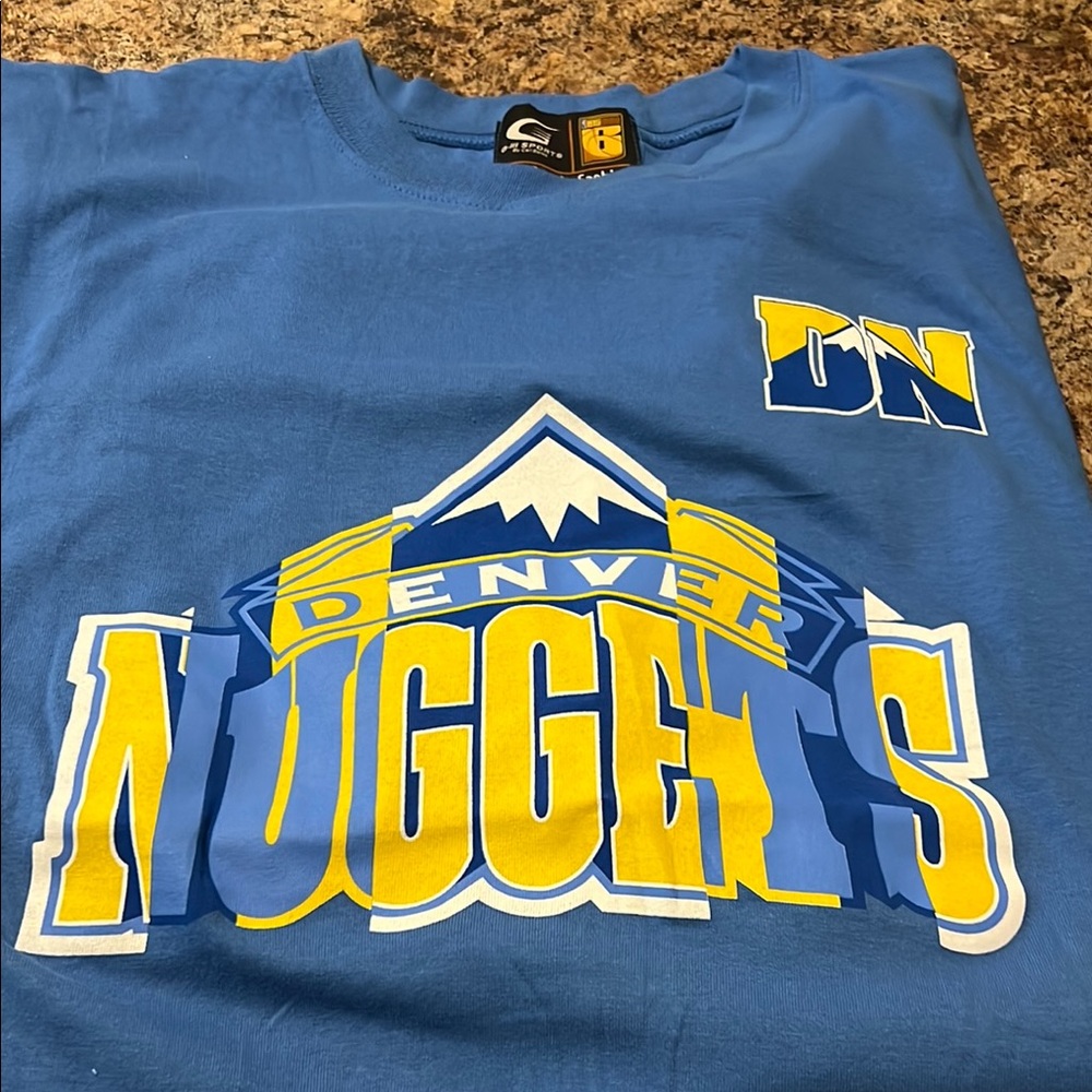 Mens Blue Denver Nuggets T-Shirt size 6X